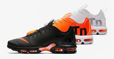 nike tn bianche arancioni